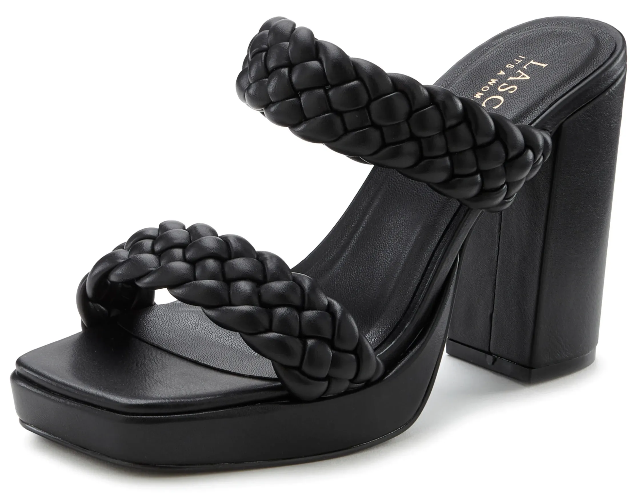 Pantoletten|LASCANA Pantolette schwarz
