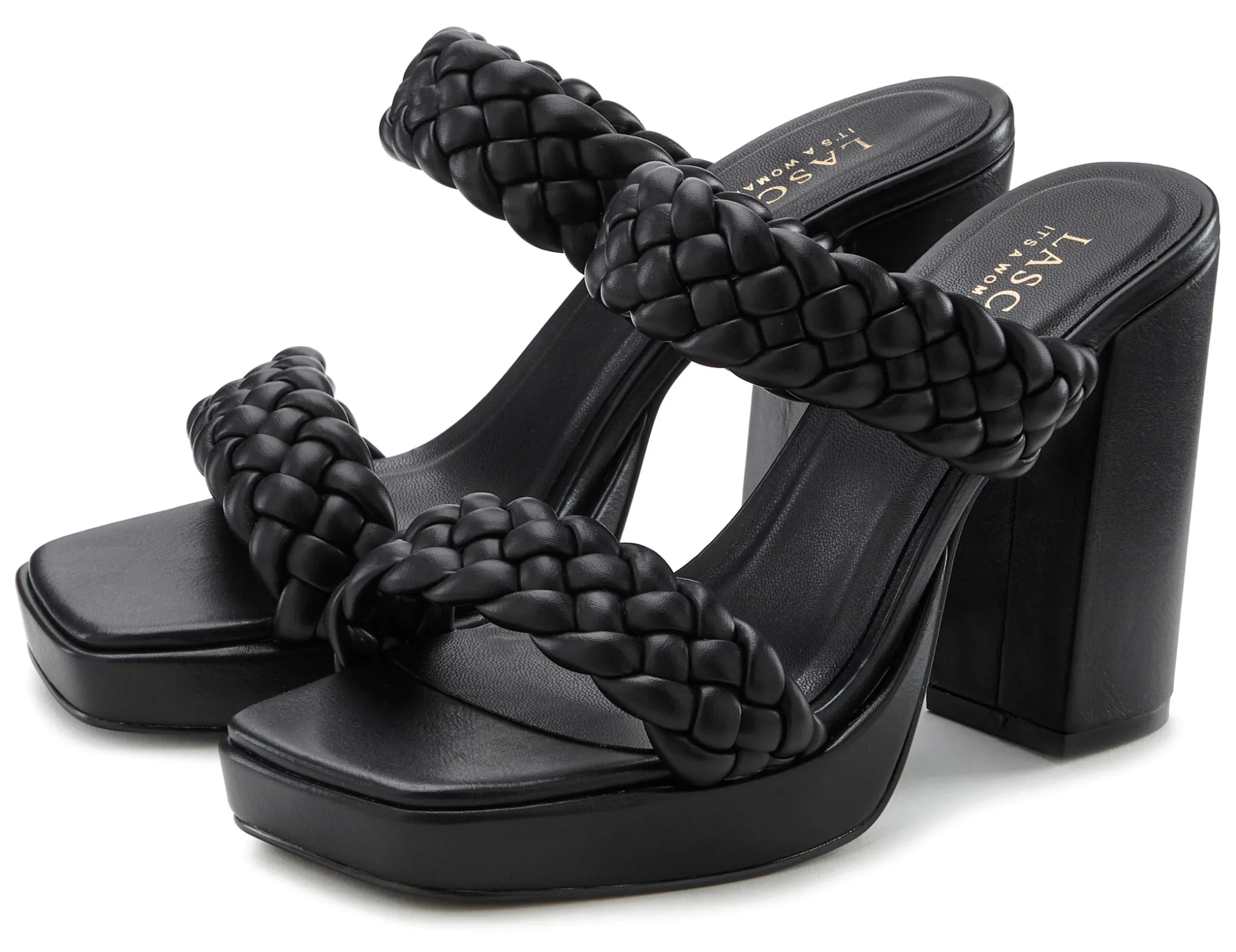 Pantoletten|LASCANA Pantolette schwarz