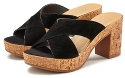Pantoletten|LASCANA Pantolette schwarz