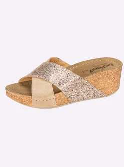 Pantoletten|Dr. Feet Pantolette taupe