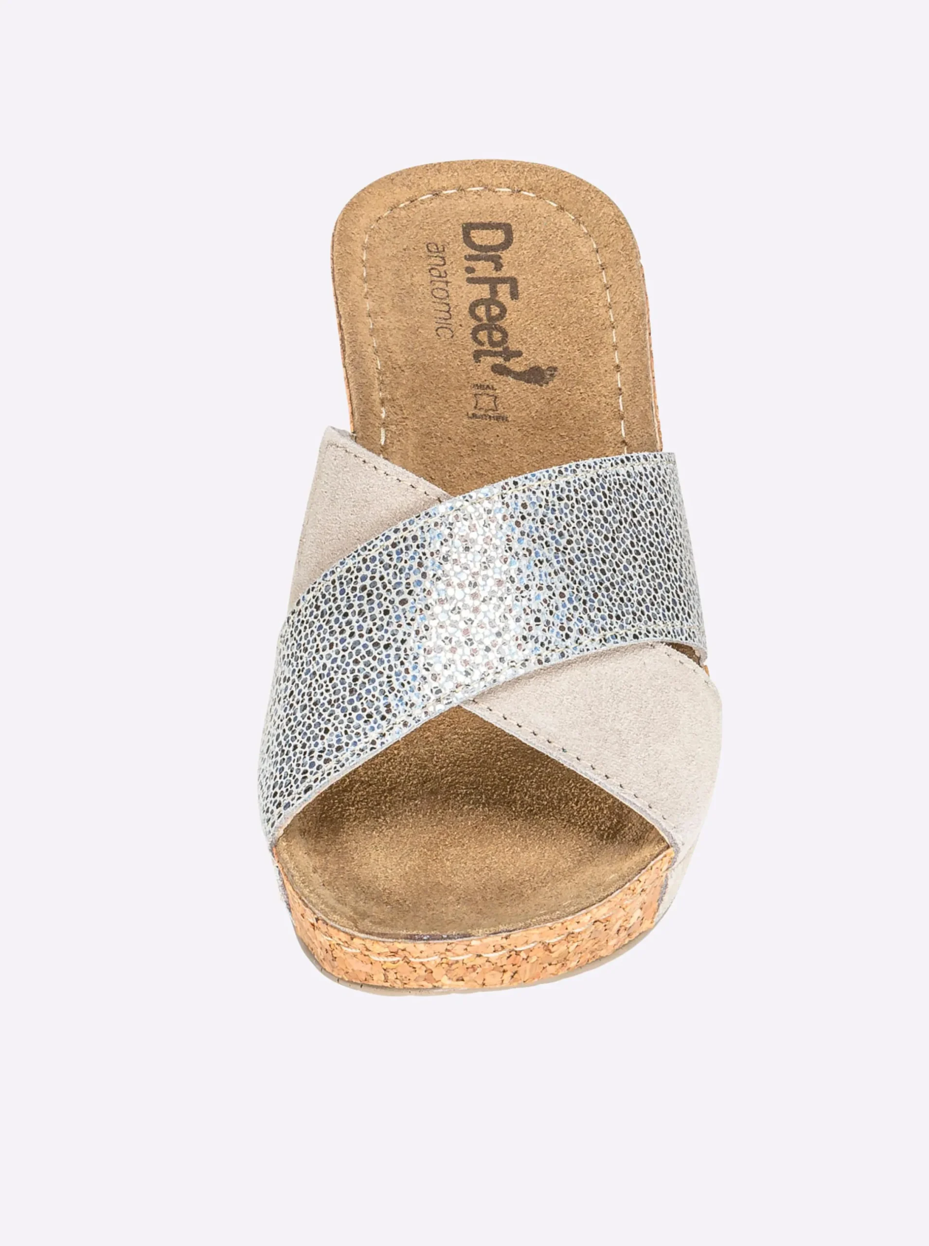 Pantoletten|Dr. Feet Pantolette taupe