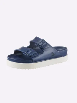 Pantoletten|heine Pantolette marine