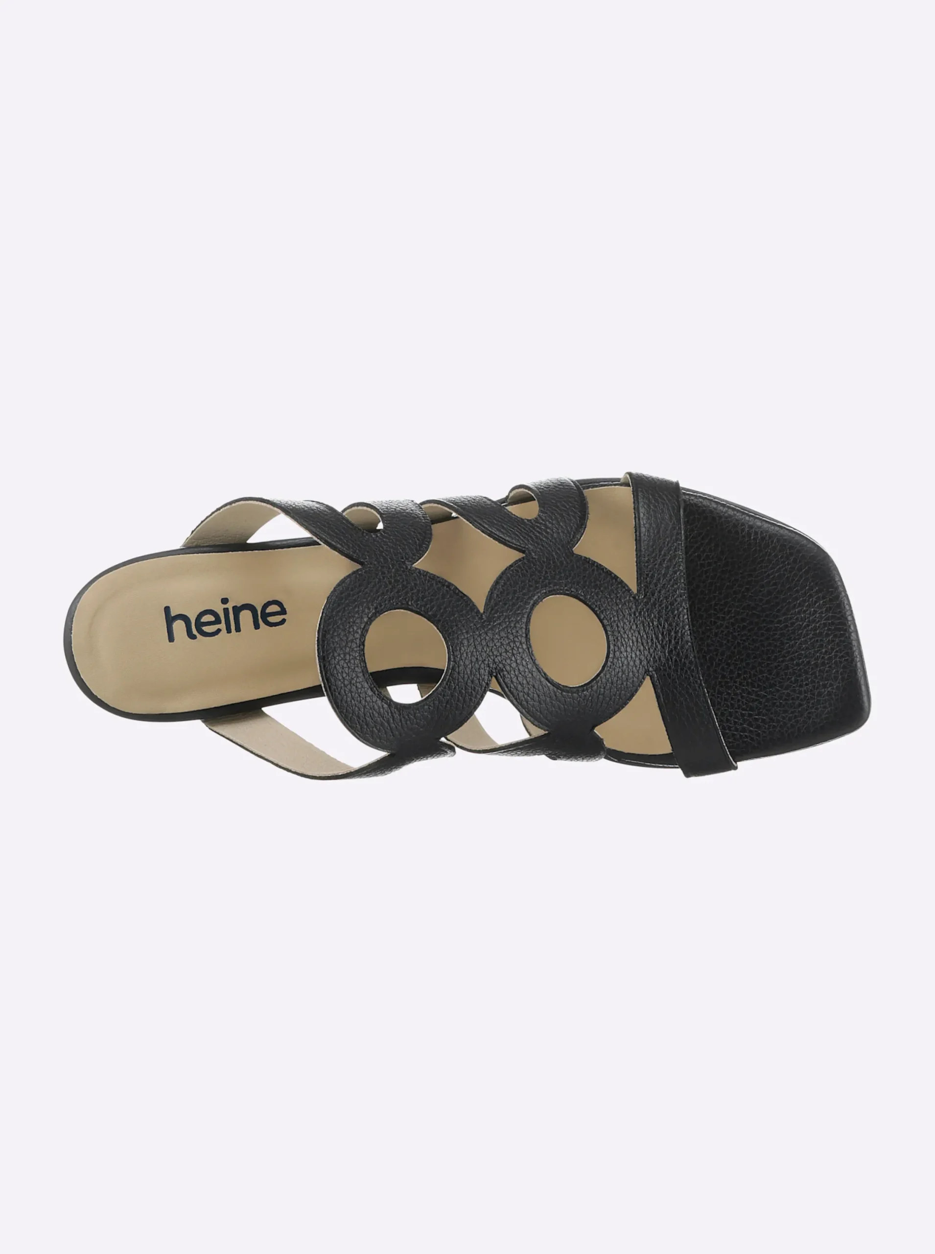 Pantoletten|heine Pantolette schwarz