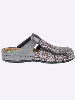 Hausschuhe|Pantoletten|Dr. Feet Pantolette anthrazit