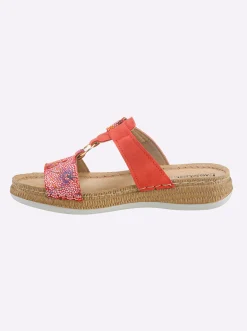 Pantoletten|Fischer Pantolette rot