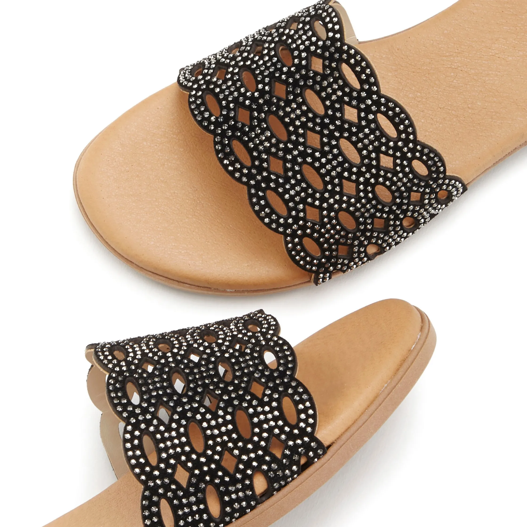 Pantoletten|LASCANA Pantolette schwarz
