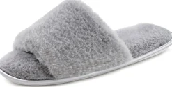 Pantoletten|Vivance Pantolette grau