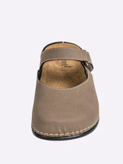 Pantoletten|Dr. Feet Pantolette taupe