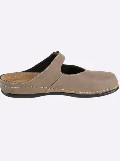 Pantoletten|Dr. Feet Pantolette taupe