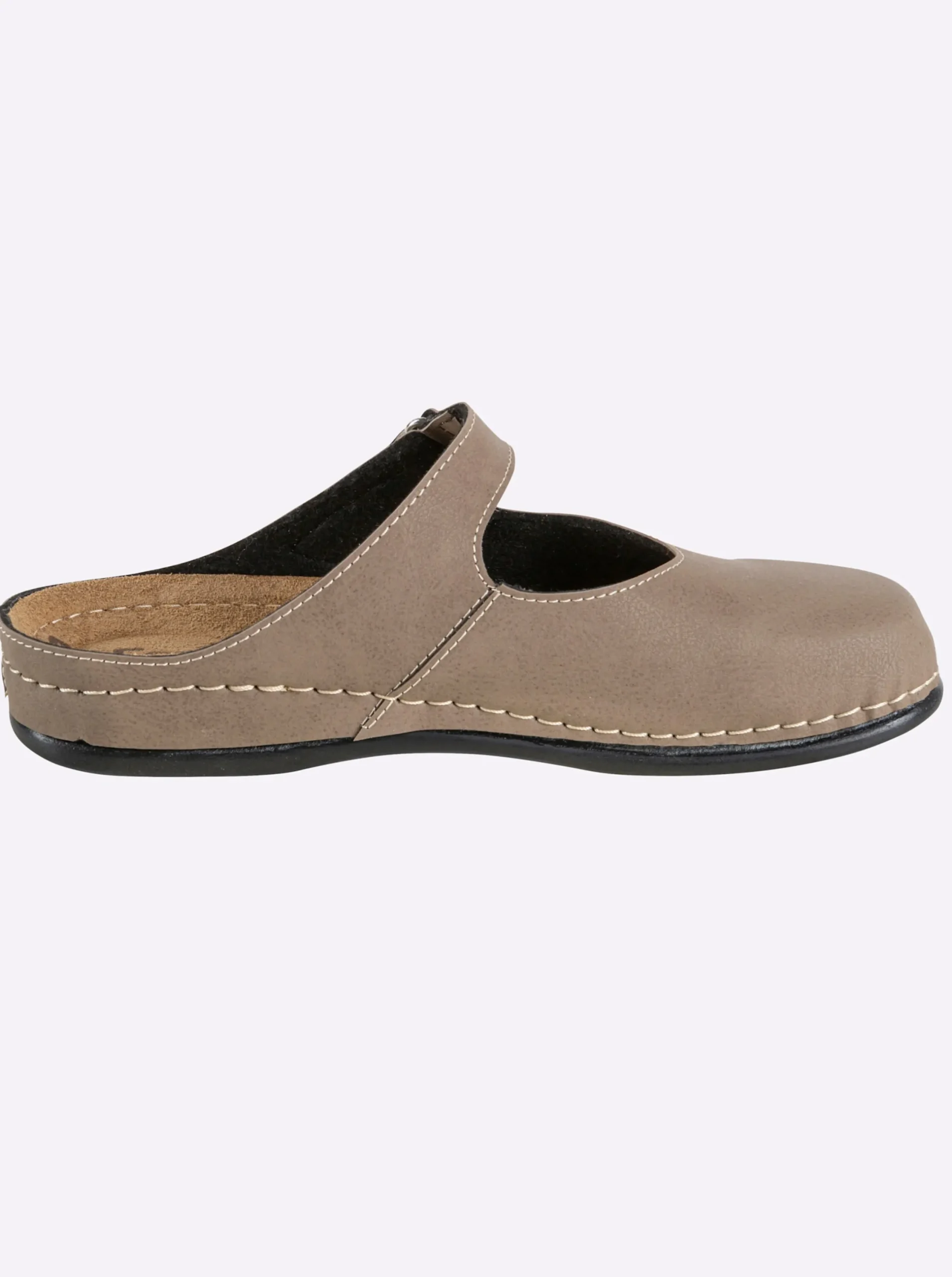 Pantoletten|Dr. Feet Pantolette taupe