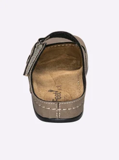 Pantoletten|Dr. Feet Pantolette taupe