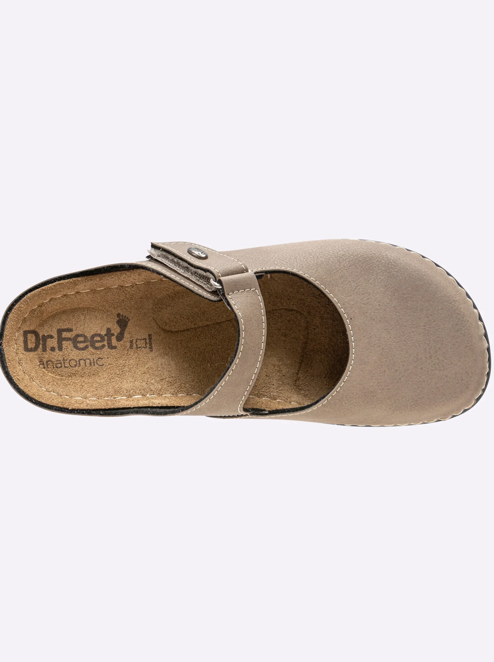 Pantoletten|Dr. Feet Pantolette taupe