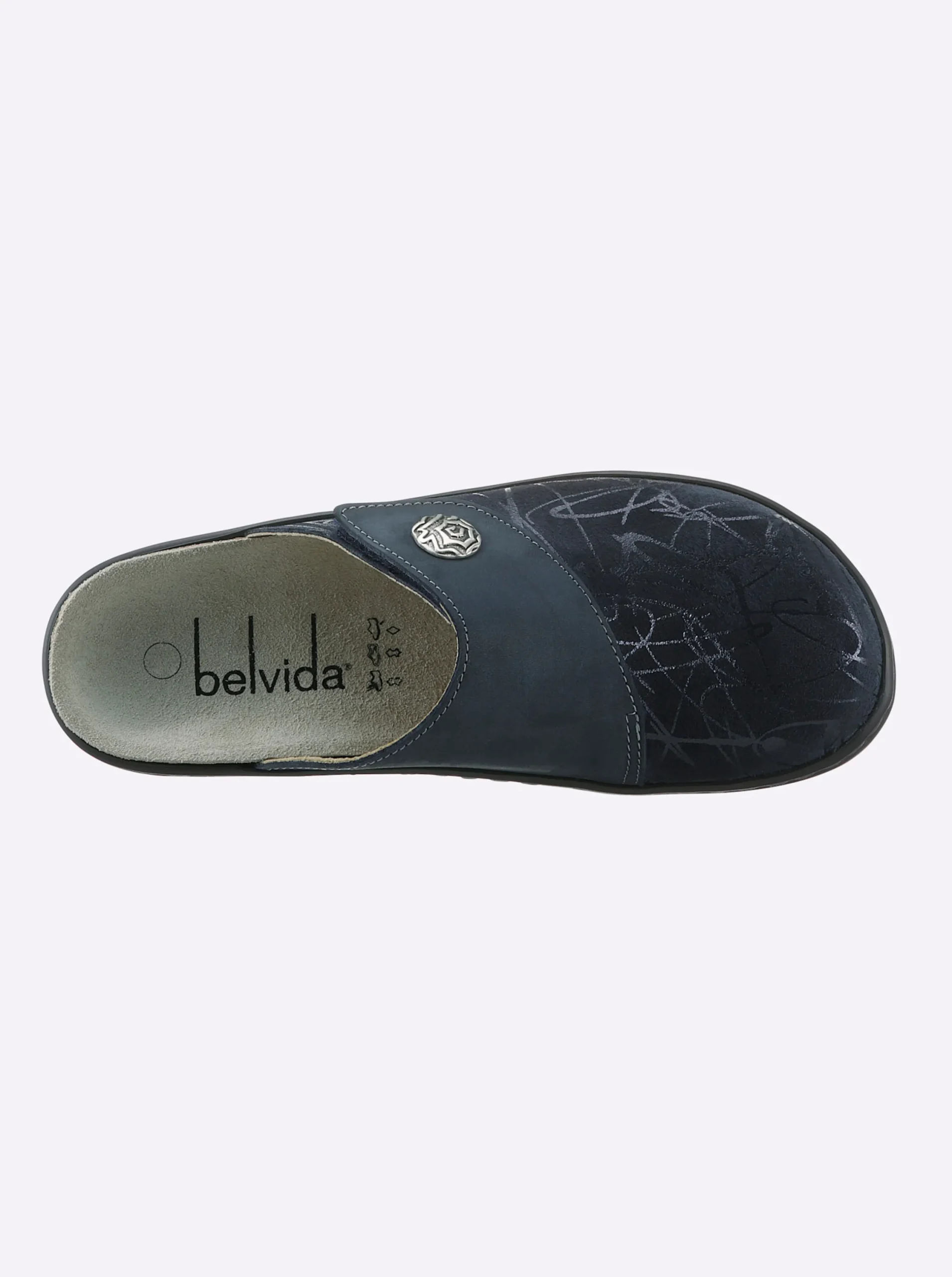 Pantoletten|Belvida Pantolette mittelblau