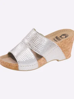 Pantoletten|Mubb Pantolette silberfarben