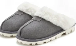 Pantoletten|Vivance Pantolette grau