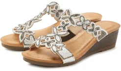 Pantoletten|Vivance Pantolette weiß