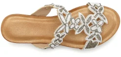Pantoletten|Vivance Pantolette weiß