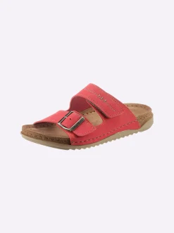 Pantoletten|Fischer Pantolette rot