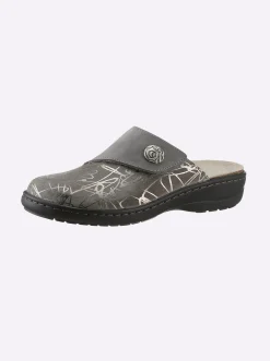 Hausschuhe|Belvida Pantolette hellgrau