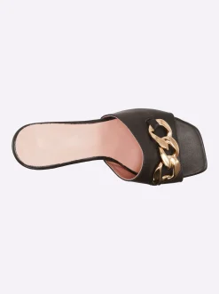 Pantoletten|heine Pantolette schwarz