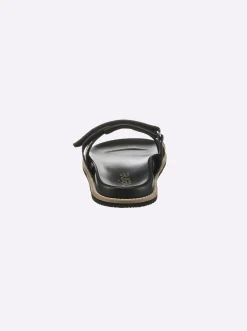 Pantoletten|heine Pantolette schwarz-orange