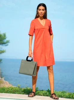 Pantoletten|heine Pantolette schwarz-orange