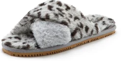 Pantoletten|LASCANA Pantolette grau-leo