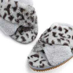 Pantoletten|LASCANA Pantolette grau-leo