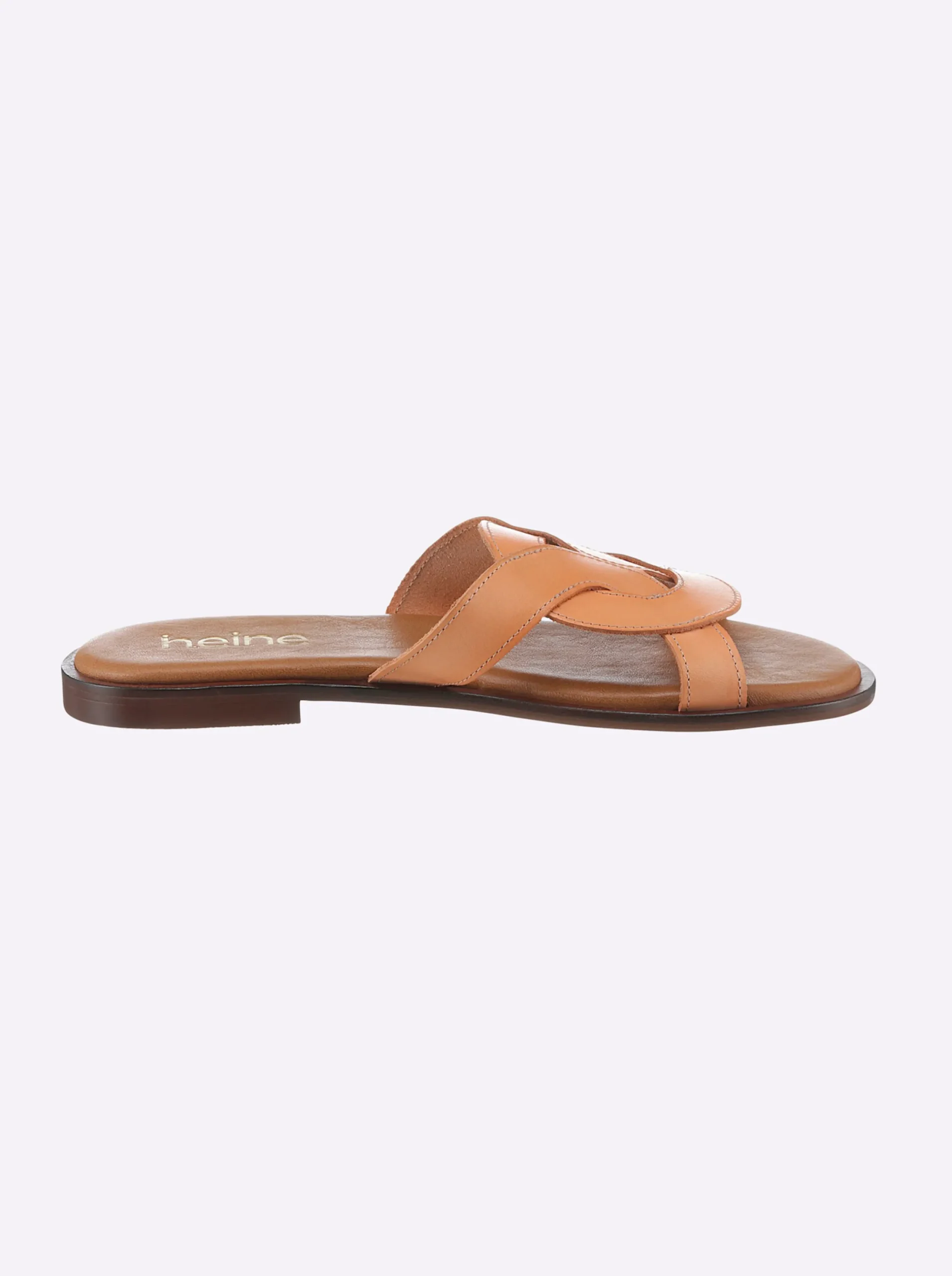 Pantoletten|heine Pantolette pfirsich