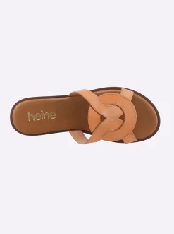 Pantoletten|heine Pantolette pfirsich