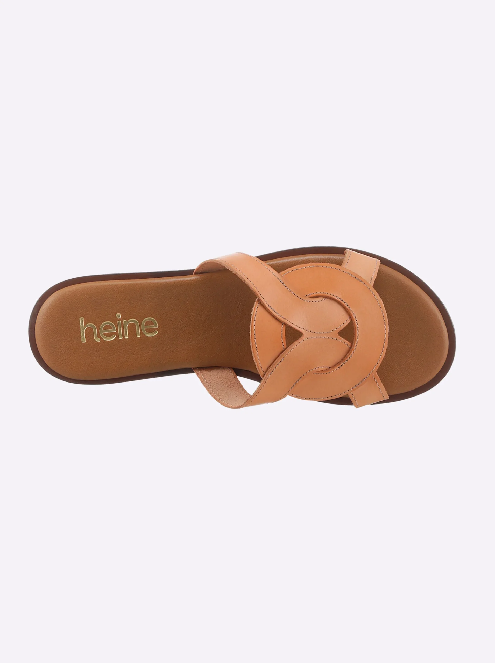 Pantoletten|heine Pantolette pfirsich