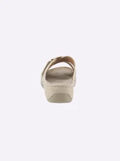 Pantoletten|airsoft modern+ Pantolette in komfortabler Weite H beige