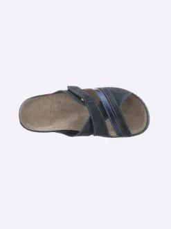 Pantoletten|airsoft modern+ Pantolette in komfortabler Weite H marine