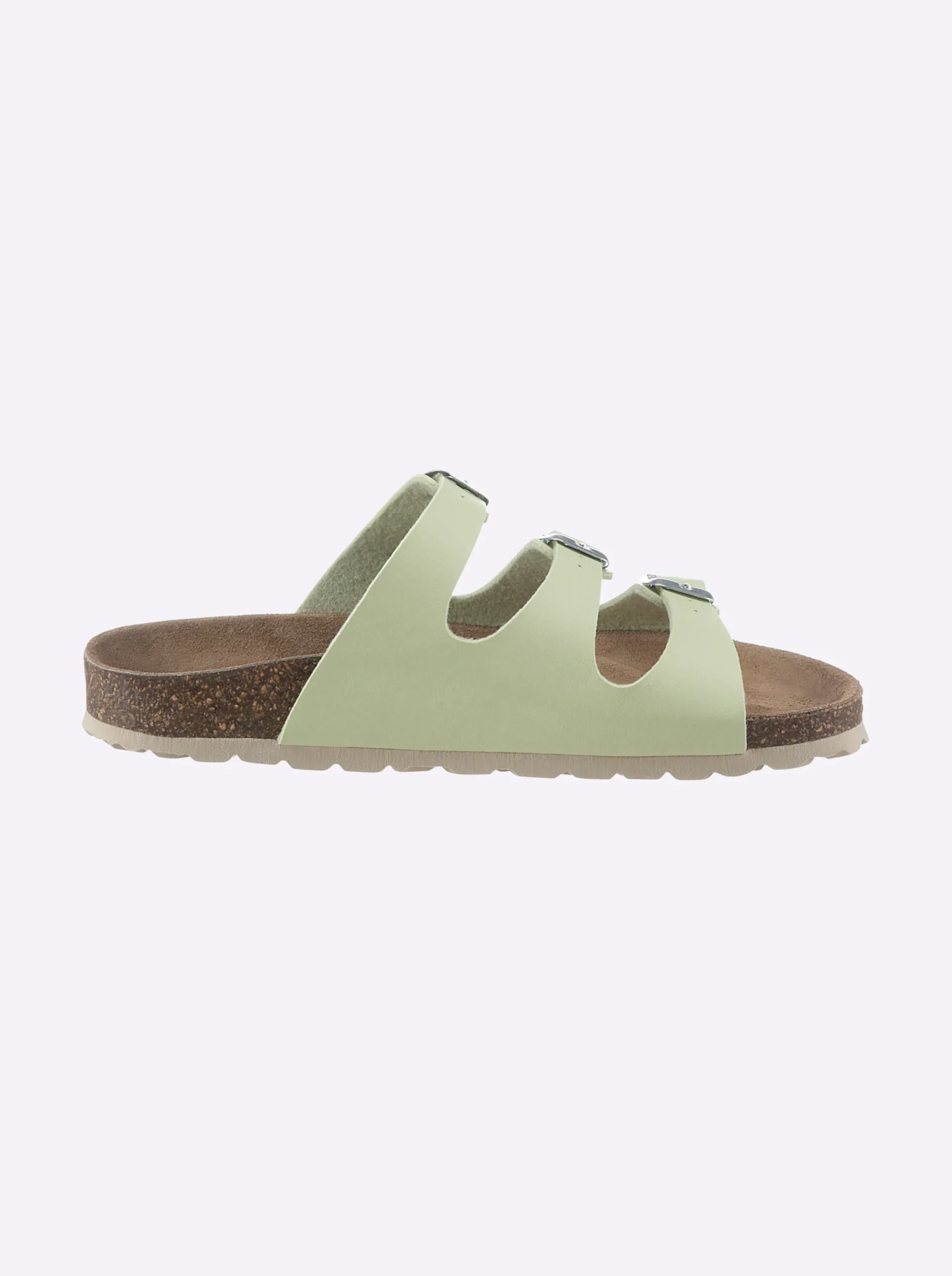 Pantoletten|Bio Time Pantolette in schlanker Weite F pistazie