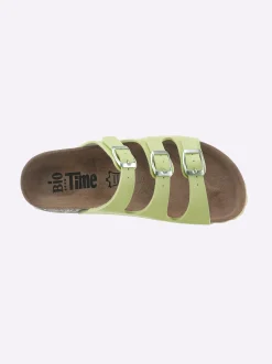 Pantoletten|Bio Time Pantolette in schlanker Weite F pistazie