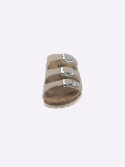 Pantoletten|Bio Time Pantolette in schlanker Weite F taupe