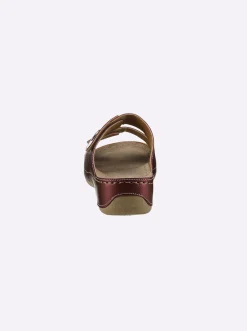 Pantoletten|airsoft comfort+ Pantolette mit Antishock-System bordeaux-metallic