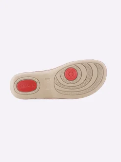 Pantoletten|airsoft comfort+ Pantolette mit Antishock-System bordeaux-metallic