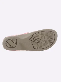 Pantoletten|Waldläufer Pantolette mit gepolsterter Laufsohle rot