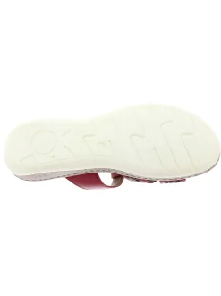 Pantoletten|Reflexan Pantolette mit sommerlicher Perforation kirsche