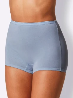 Unterhosen|wäschepur Panty 2xbleu-geringelt+2xbleu