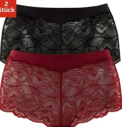 Unterhosen|Vivance Panty bordeaux,schwarz