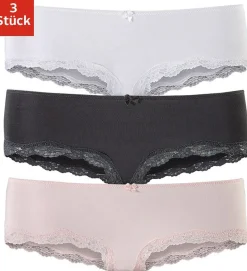 Unterhosen|LASCANA Panty rosa,weiß,schwarz