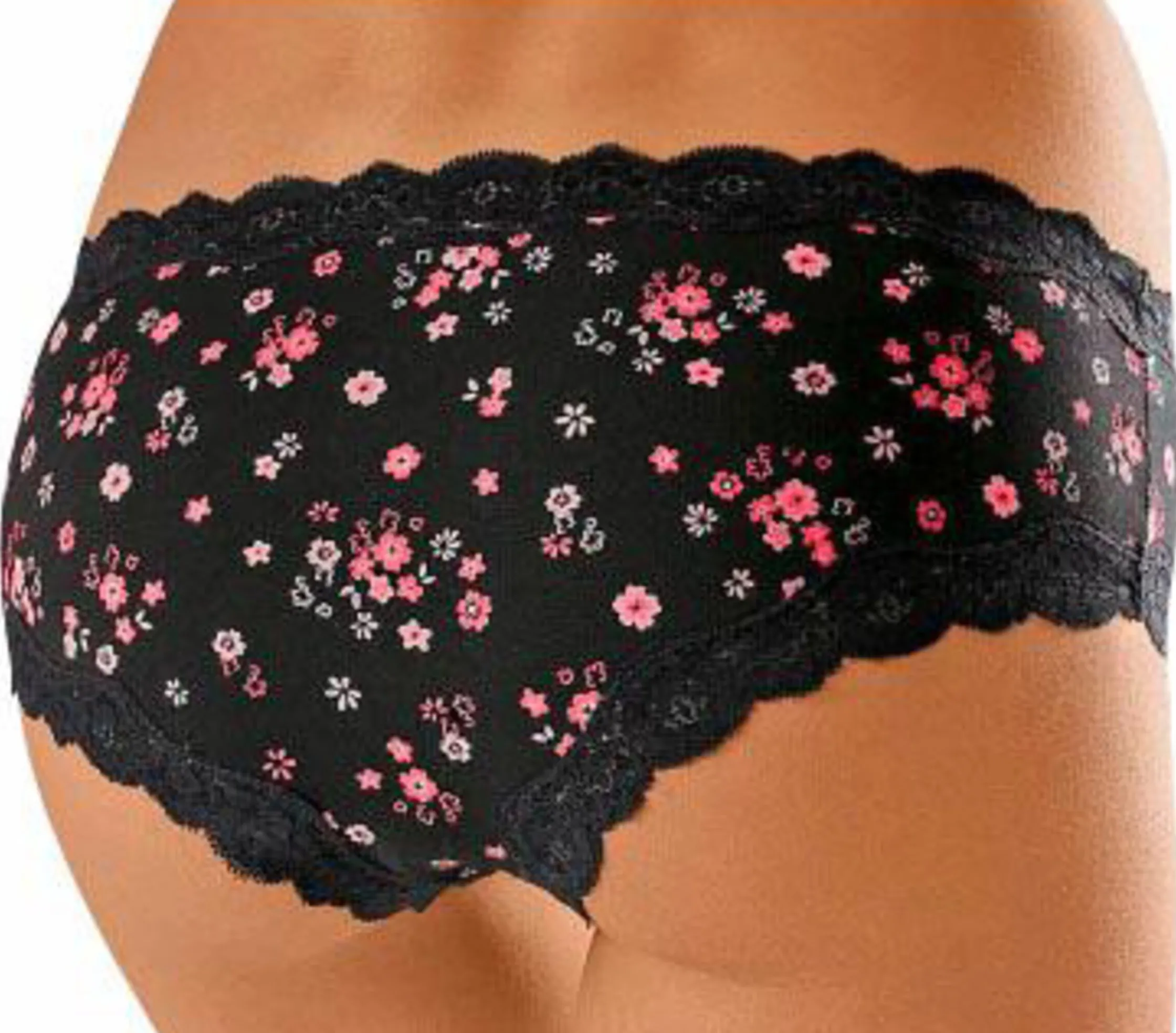 Unterhosen|Buffalo Panty koralle-geblümt,petrol-geblümt,schwarz-uni