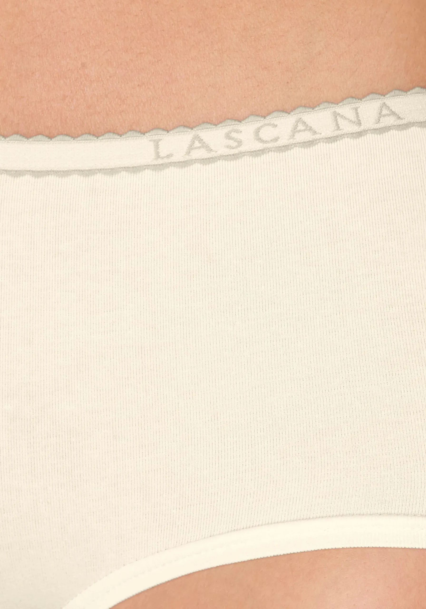 Unterhosen|LASCANA Panty grau-meliert,creme
