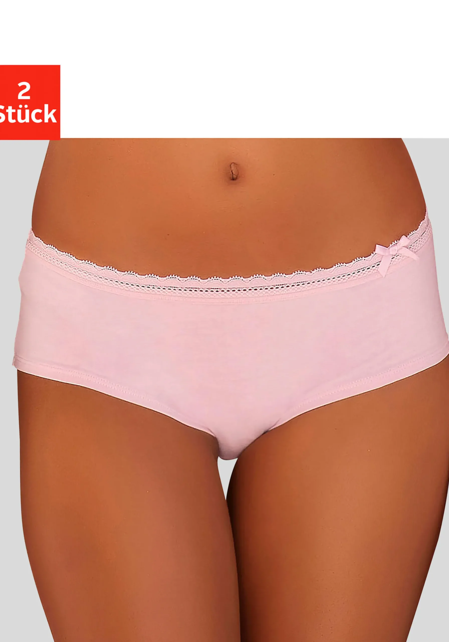 Unterhosen|Nuance Panty rosenholz+weiß