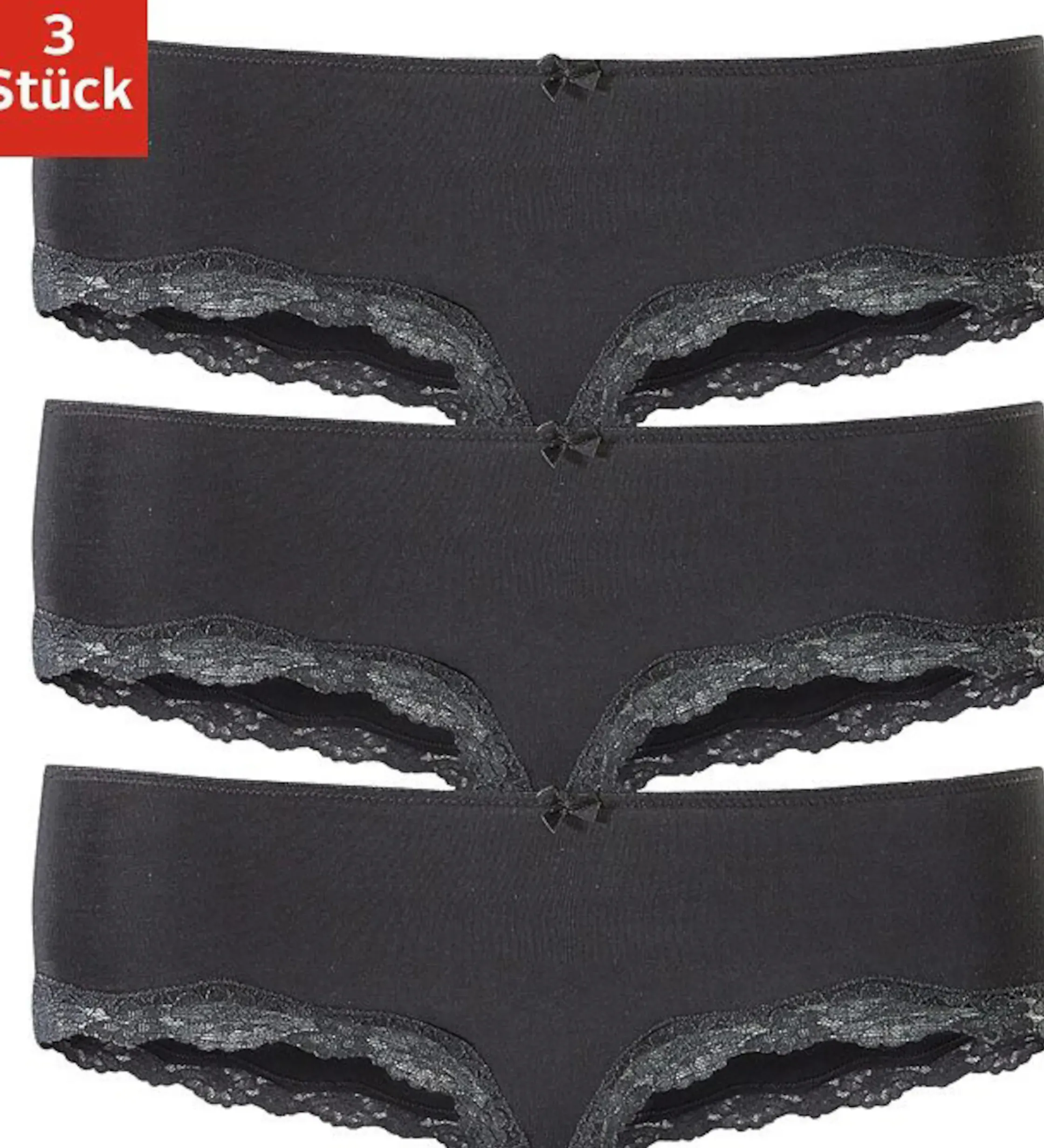 Unterhosen|LASCANA Panty schwarz