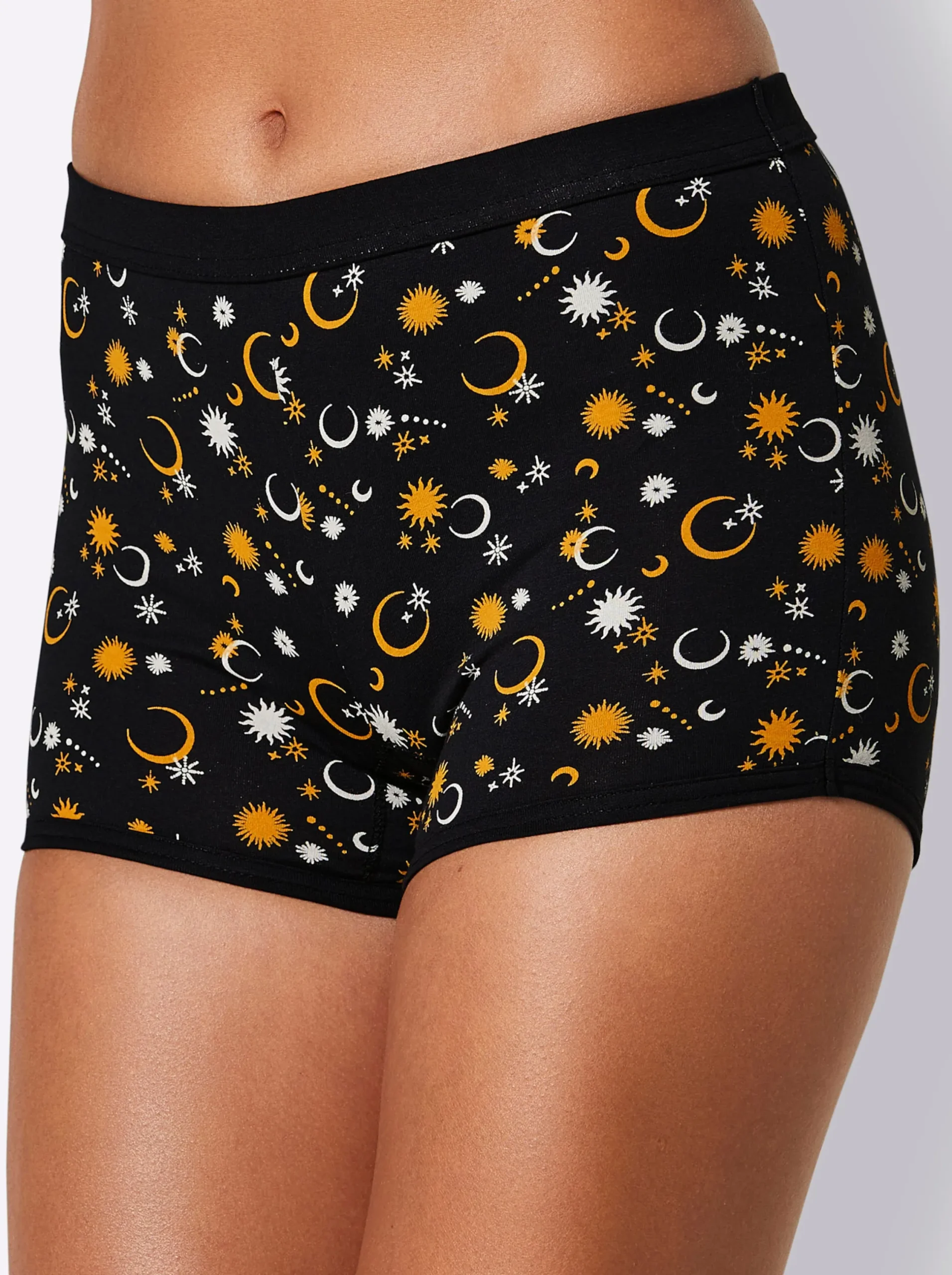 Unterhosen|wäschepur Panty schwarz-bedruckt
