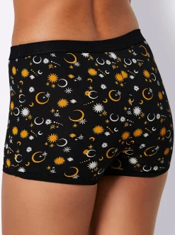 Unterhosen|wäschepur Panty schwarz-bedruckt
