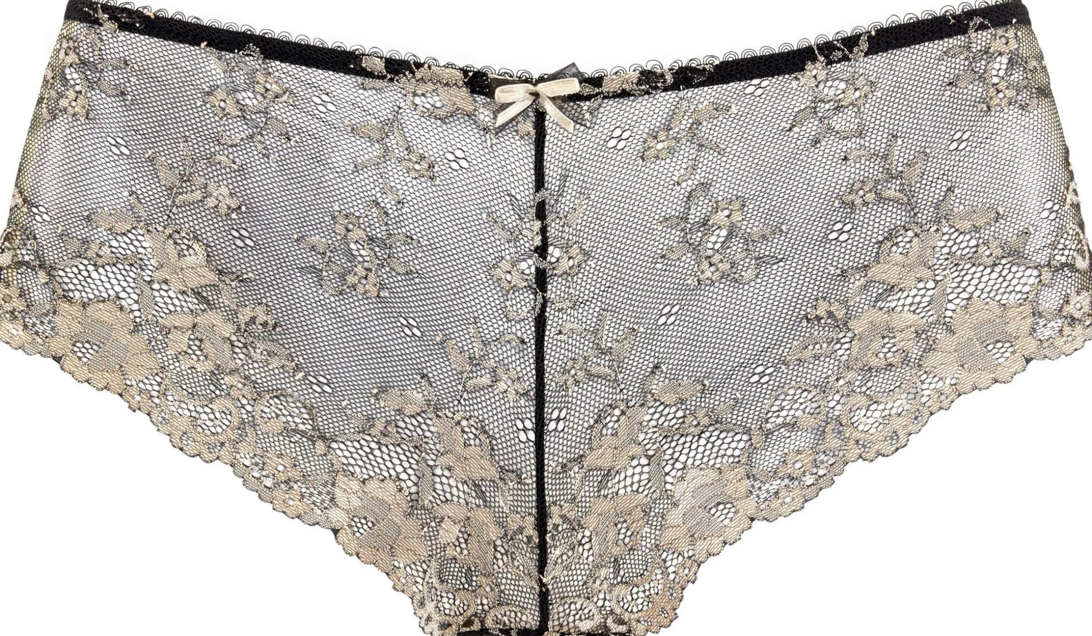 Unterhosen|LASCANA Panty schwarz-goldfarben